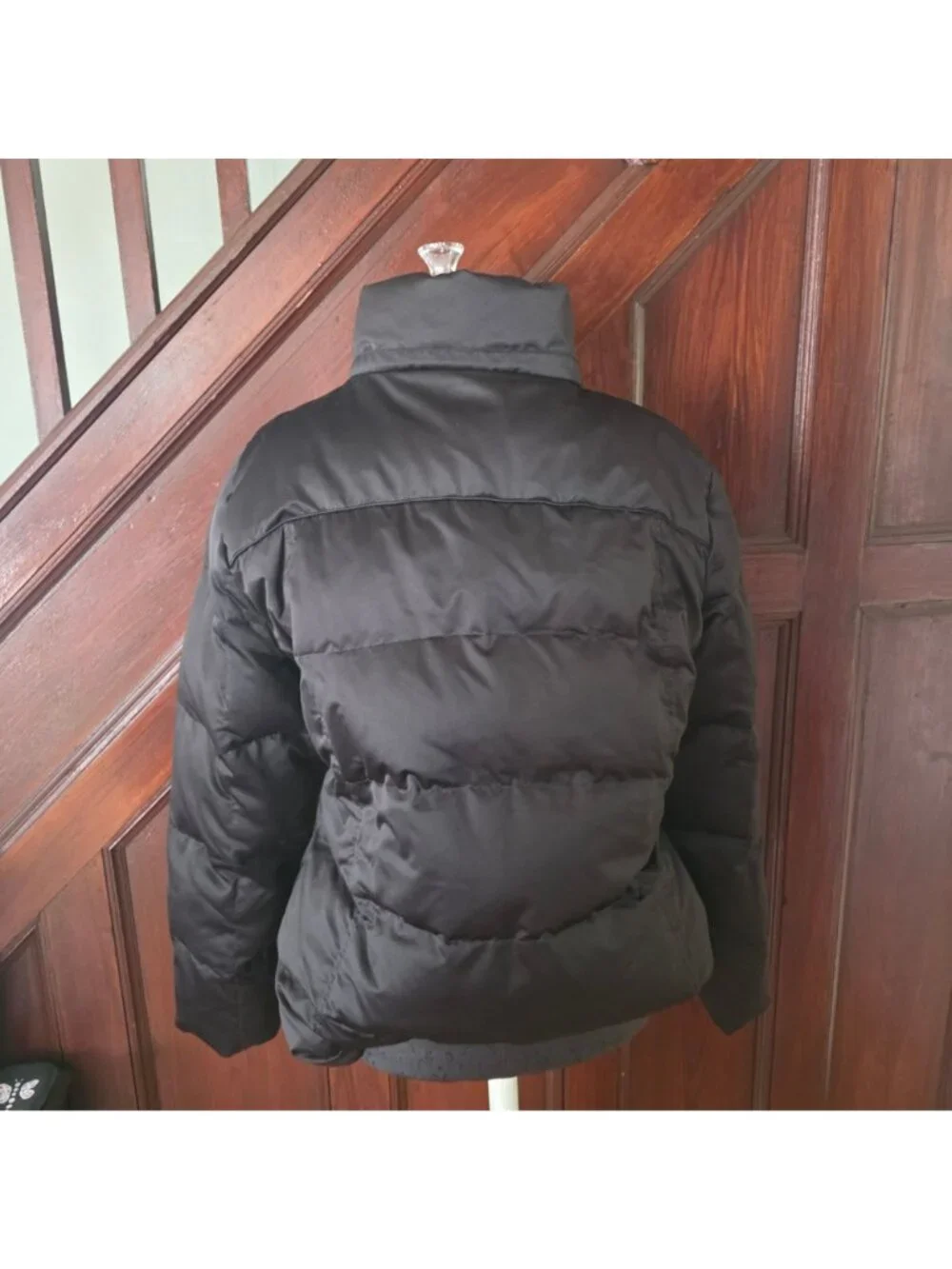 Calvin Klein Womens Black Puffer Jacket XL Down-Filled Full Zip Winter Coat